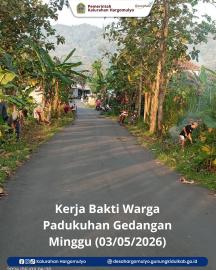 KERJA BAKTI WARGA PADUKUHAN GEDANGAN RT 002